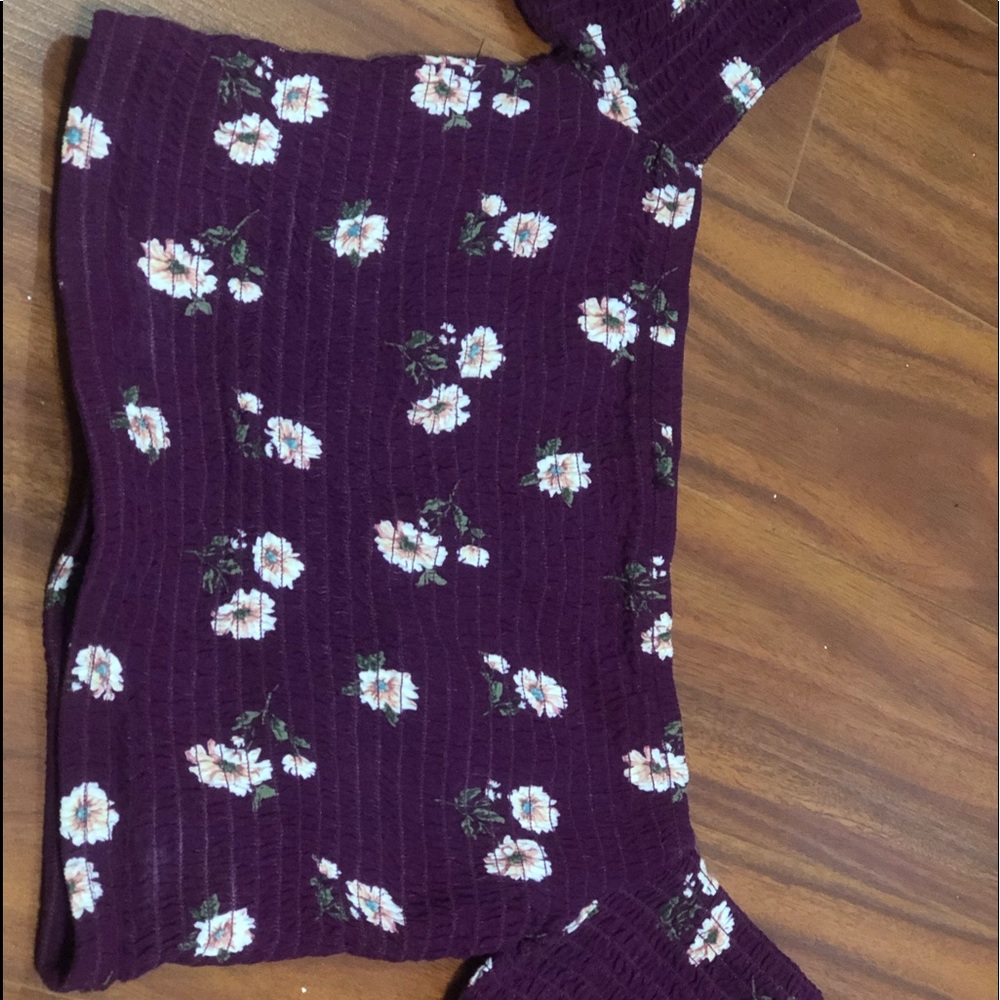 Forver 21 off shoulder floral tube top